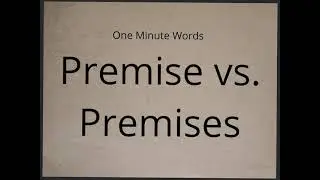 Premise - One Minute Words