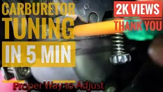 Carburettor performance tuning | carburetor tune for power up | mileage tuning | increase Top speed