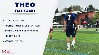 Theo Balzano - Men's Soccer Fall 2026 (Recruiting Video)