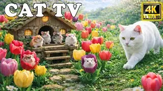 Cat TV for Cats 🐭 Realistic Mouse Maze in Nature | Interactive & Anti-Boredom Cat TV