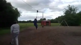 Caroline in the Vennie playing