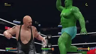Kurt Angle Vs Hulk Vs Big Show Triple Threat Match Smackdown WWE 2k25