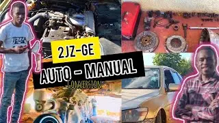 He swapped this 2JZ  Altezza from Auto to 6 Speed manual transmission