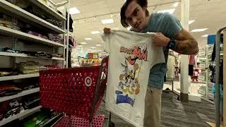 gooning on tshirts in target*NOT BUYING THEM*