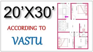 20x30 house design  || 20x30 house plans || 20x30 north facing houses as per vastu || 600 sqft plan