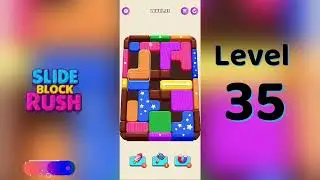 Slide Block Rush Level 35 Walkthrough 🧩 | SolutionGuruji 🎮