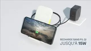 InfinityLab | InstantStation Wireless Stand | Chargeur sans fil avec ports USB-C 33 W et USB-A