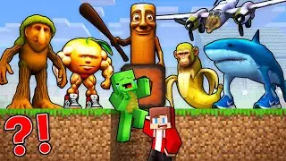 JJ and Mikey: Doomsday Bunker vs Italian Brainrot Animals Battle in Minecraft - Maizen