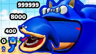 Can Sonic Grow in a MAX LEVEL HUNGRY WORM?