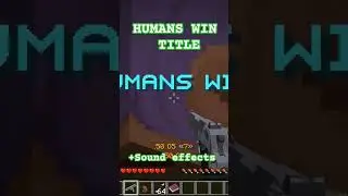 Minecraft Zombie Plague. Humans Win title + sound effects. #minecraft #minecraftserver #gaming
