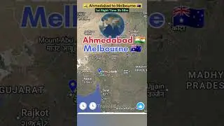 Ahmedabad 🇮🇳 to Melbourne Australia 🇦🇺 flight Route ✈️ Operator by Thai Airways 