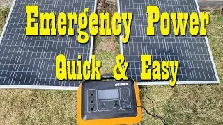 Putting together a simple Solar set up ~ Emergency Power ~ Preparedness