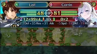 Attuned Leif team vs Abyssal Emblem Corin and Mythic Lyn | Fire emblem heroes