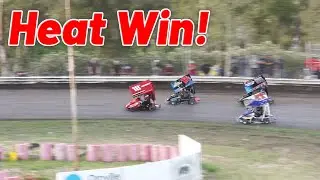 Tanner Holmes HEAT RACE WIN at Cycleland Speedway! (Outlaw Karts)