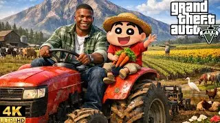 FRANKLIN AND SHINCHAN GOING TO FARMHOUSE!! | GTA 5 SERIES