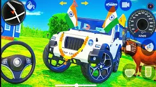 Dollar (Song) Shidu Mosewala Modified Mahindra White Thar Indian Cars Simulator 3D Gameplay Part-99