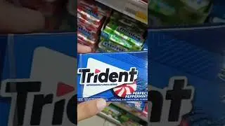 Trident Chewing gum asmr short #trident #tridentgum #chewinggum #asmrsounds #chewingasmr #shorts