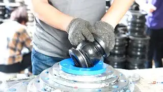 Rubber joint production process and sample display