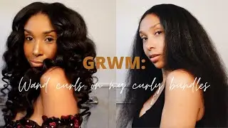 GRWM: WAND CURLS ON MY BLOW DRIED HAIR | MELRWHITE | MELANIE MARIE
