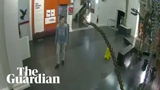 CCTV shows man allegedly breaking in and taking &lsquo;selfies&rsquo; at Australian Museum