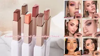 Shecustoms&trade; Double Color Glitter-Gradient Eyeshadow Stick