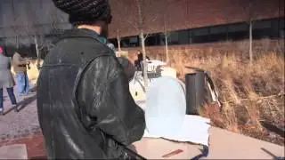 Time lapse: Ice sculpting at the Wichita Art Museum
