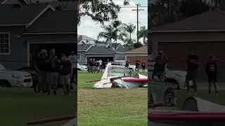 California woman hit by plane after it made emergency landing