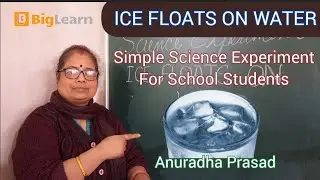 Amazing Science Trick: Why Ice Floats? | बर्फ क्यों पिघलकर मिल जाती है | By Anuradha Prasad