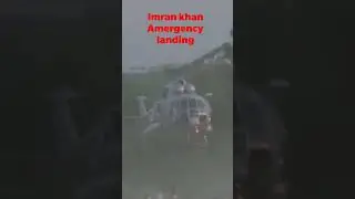 IK Helicopter Amergenci landing in village #shorts #shortvideo #viralvideo  #pti #imrankhan