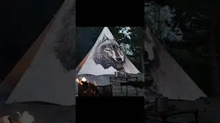 This Wolf Indian tent is really cool! #tent #coolgadgets #camping #glamping