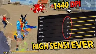 What if I use 1440 DPI With 200+ sensitivity for headshots? 😱 FREE FIRE SECRET SENSITIVITY