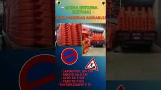🚧 Entrega de 200 Barreras Anidables para Obra | Env&iacute;o R&aacute;pido CEJI Comercializadora