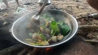 Smoke pork, wak gran Garo style