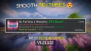 No Particles Texture Pack For MCPE 1.21+ 🔥 INSANE FPS Boost | No Lag