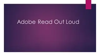 Adobe Read Out Loud