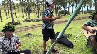 🗿🇨🇱 Rapa Nui&mdash;Traditional band performing at Anakena, Rapa Nui IMG 4363