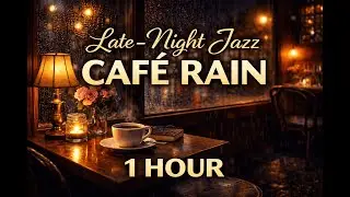 Late-Night Jazz Caf&eacute; Rain (1 Hour)｜Deep Sleep & Calm Mind