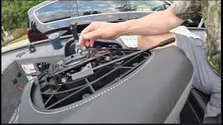Disarming the seat lock - New boat owner's journey - 2025 Tracker Panfish 17 #fishing  #boating