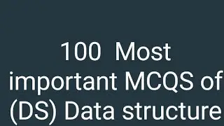 Mcqs of data structure