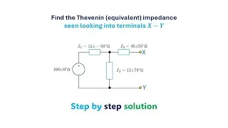 How to compute Thevenin Impedance of Series Parallel Circuit