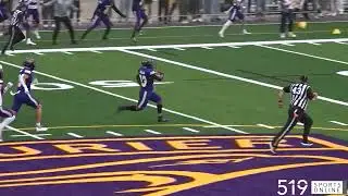 Tayshaun Jackson returns a kickoff 108 yards for a Laurier touchdown