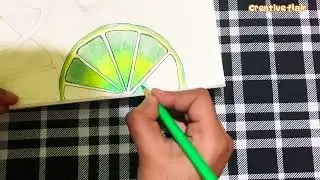 Eye soothing😱 lime drawing ✍️ // Creative flair🌷