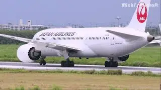 No.14 宮古空港の JAL Boeing 787 離着陸（2025/08/03）