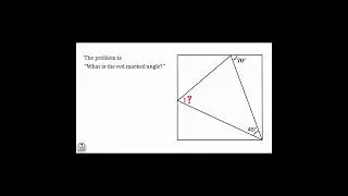 Find the Missing Angle | Triangle inside Square problem | Advanced math problems | Mathematics