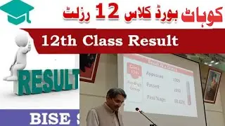Kohat Board Intermediate Result 2023 Announced