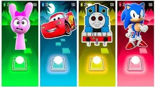 Incredibox sprunki pinki🆚️Mcqueen car🆚️Thomas Train🆚️sonic eater x tiles hop edm rush gameplay