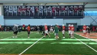 Miami Hurricanes spring practice opening drills March 27