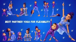 Best Friend Yoga Routine | Simple Partner Poses for Kids to Get Flexible