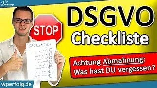 DSGVO (Abmahnung vermeiden): WordPress Website DSGVO-Checkliste - Einfach Erkl&auml;rt - 2026 // Deutsch