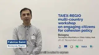 Fabrice Saint, Normandy Region | Workshop engaging citizens for Eu cohesion policy